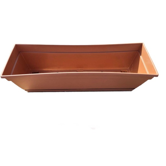 Southern Patio 6.70 in. x 24.00 in. Clay Plastic Window Box - Free Shipping - Picture 4 of 4